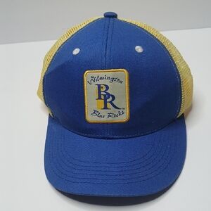 Blue and Yellow Wilmington Blue Rocks Cap